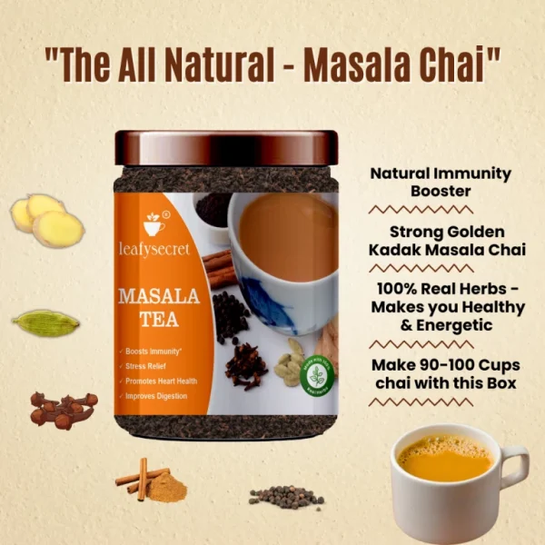 Masala Tea - Made with Real Herbs Healthy Chai/Tea