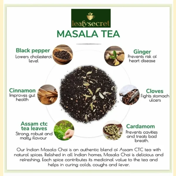 Masala Tea - Made with Real Herbs Healthy Chai/Tea